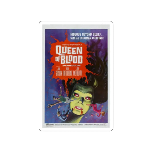 QUEEN OF BLOOD 1966 Movie Poster STICKER Vinyl Die-Cut Decal 2 Inch - The Sticker Space