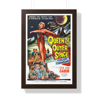 QUEEN OF OUTER SPACE 1958 - Framed Movie Poster-16″ x 24″-The Sticker Space