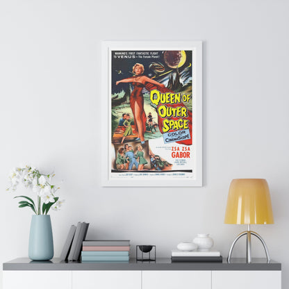 QUEEN OF OUTER SPACE 1958 - Framed Movie Poster-The Sticker Space