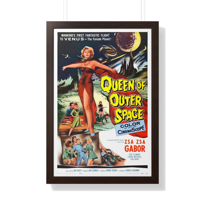 QUEEN OF OUTER SPACE 1958 - Framed Movie Poster-20" x 30"-The Sticker Space