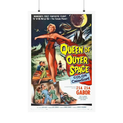 QUEEN OF OUTER SPACE 1958 - Paper Movie Poster 24″ x 36″ Matte - The Sticker Space