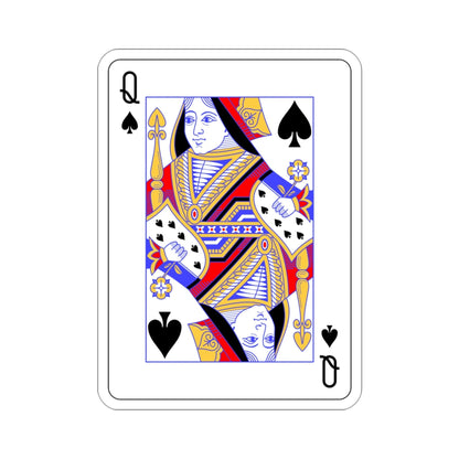 Queen of Spades Playing Card STICKER Vinyl Die-Cut Decal-3 Inch-The Sticker Space