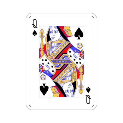 Queen of Spades Playing Card STICKER Vinyl Die-Cut Decal-4 Inch-The Sticker Space