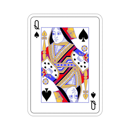 Queen of Spades Playing Card STICKER Vinyl Die-Cut Decal-5 Inch-The Sticker Space