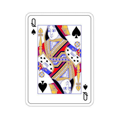 Queen of Spades Playing Card STICKER Vinyl Die-Cut Decal-6 Inch-The Sticker Space