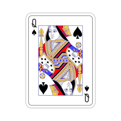 Queen of Spades Playing Card STICKER Vinyl Die-Cut Decal - The Sticker Space