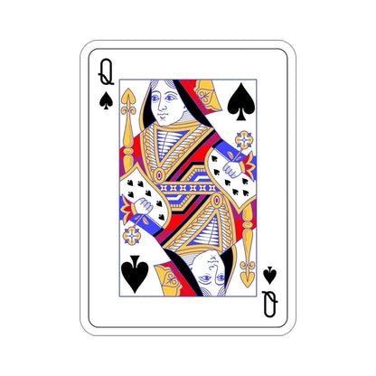 Queen of Spades Playing Card STICKER Vinyl Die-Cut Decal - The Sticker Space