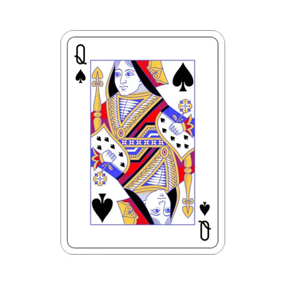 Queen of Spades Playing Card STICKER Vinyl Die-Cut Decal - The Sticker Space