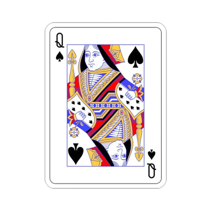 Queen of Spades Playing Card STICKER Vinyl Die-Cut Decal - The Sticker Space