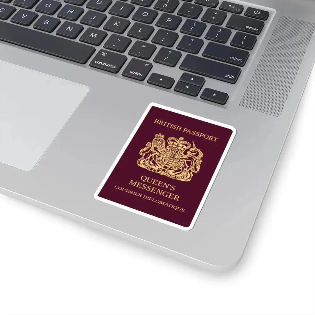 Queen's Messenger Passport - STICKER Vinyl Kiss-Cut Decal - The Sticker Space
