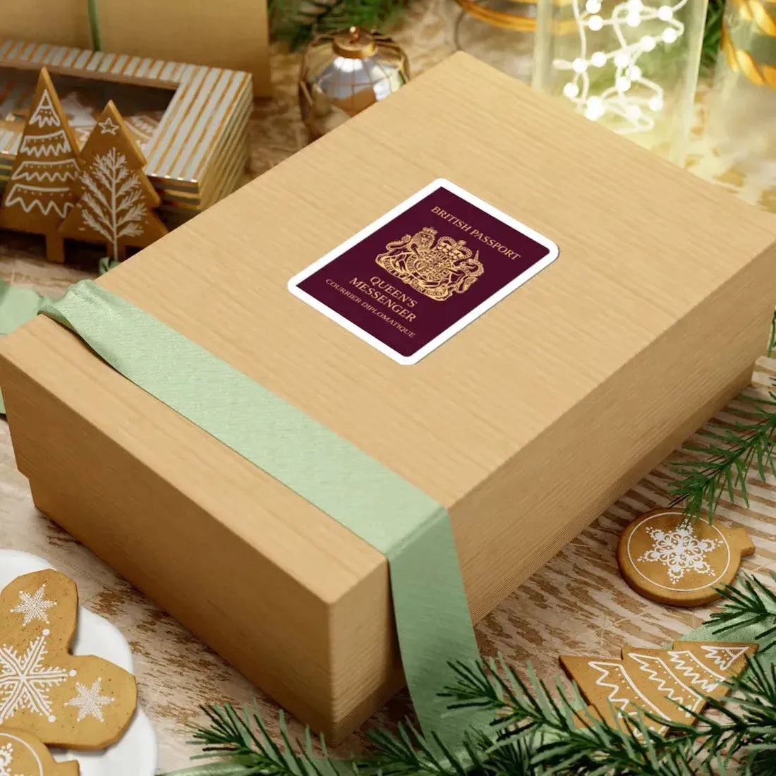 Queen's Messenger Passport - STICKER Vinyl Kiss-Cut Decal - The Sticker Space