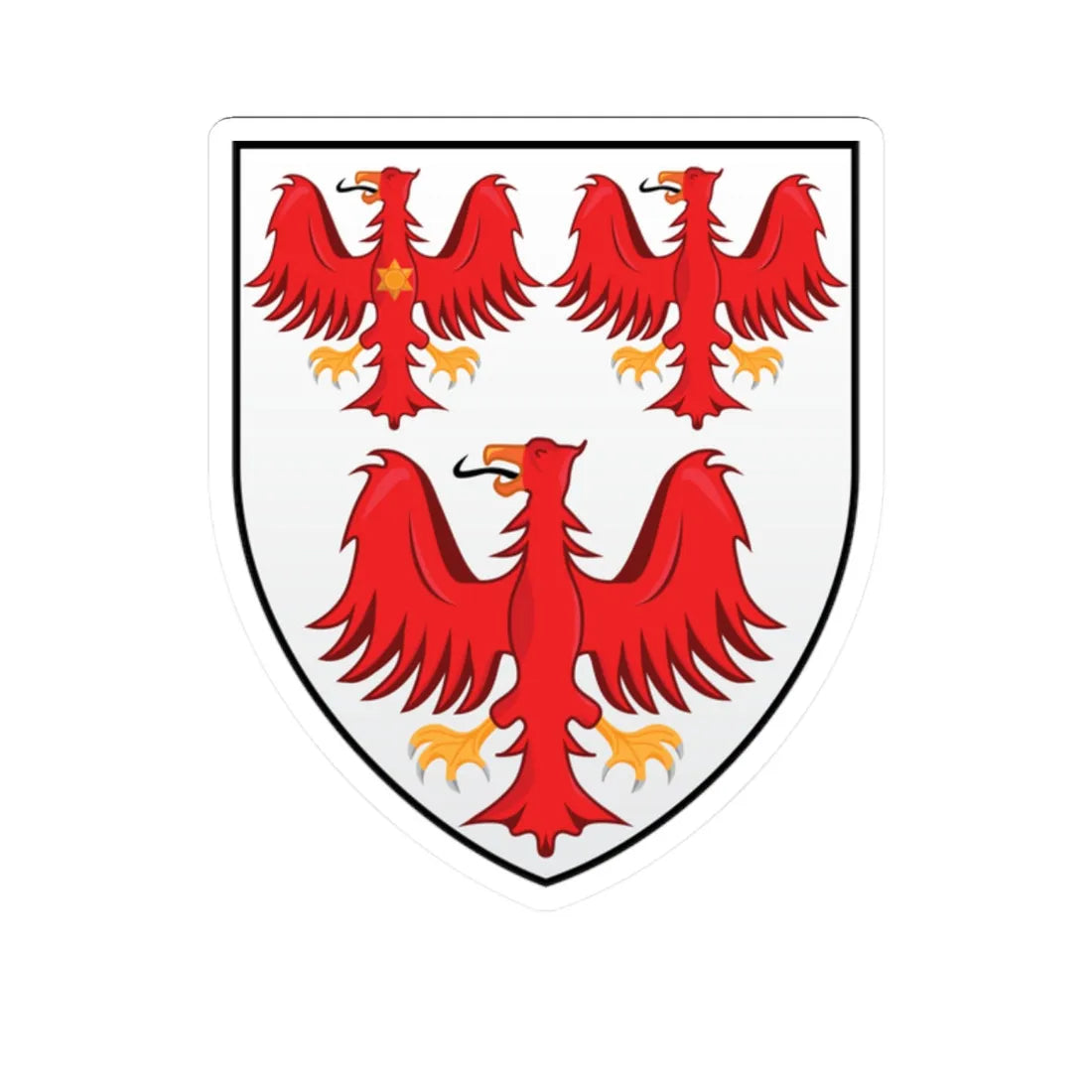 Queens College Oxford Coat Of Arms (England) (Coat of Arms) STICKER Vinyl Kiss-Cut Decal - The Sticker Space