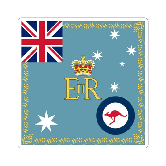 Queens Colour for Royal Australian Air Force (Australia) STICKER Vinyl Kiss-Cut Decal 2 Inch White - The Sticker Space