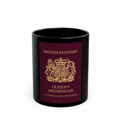 Queen's Messenger Passport - Black Coffee Mug