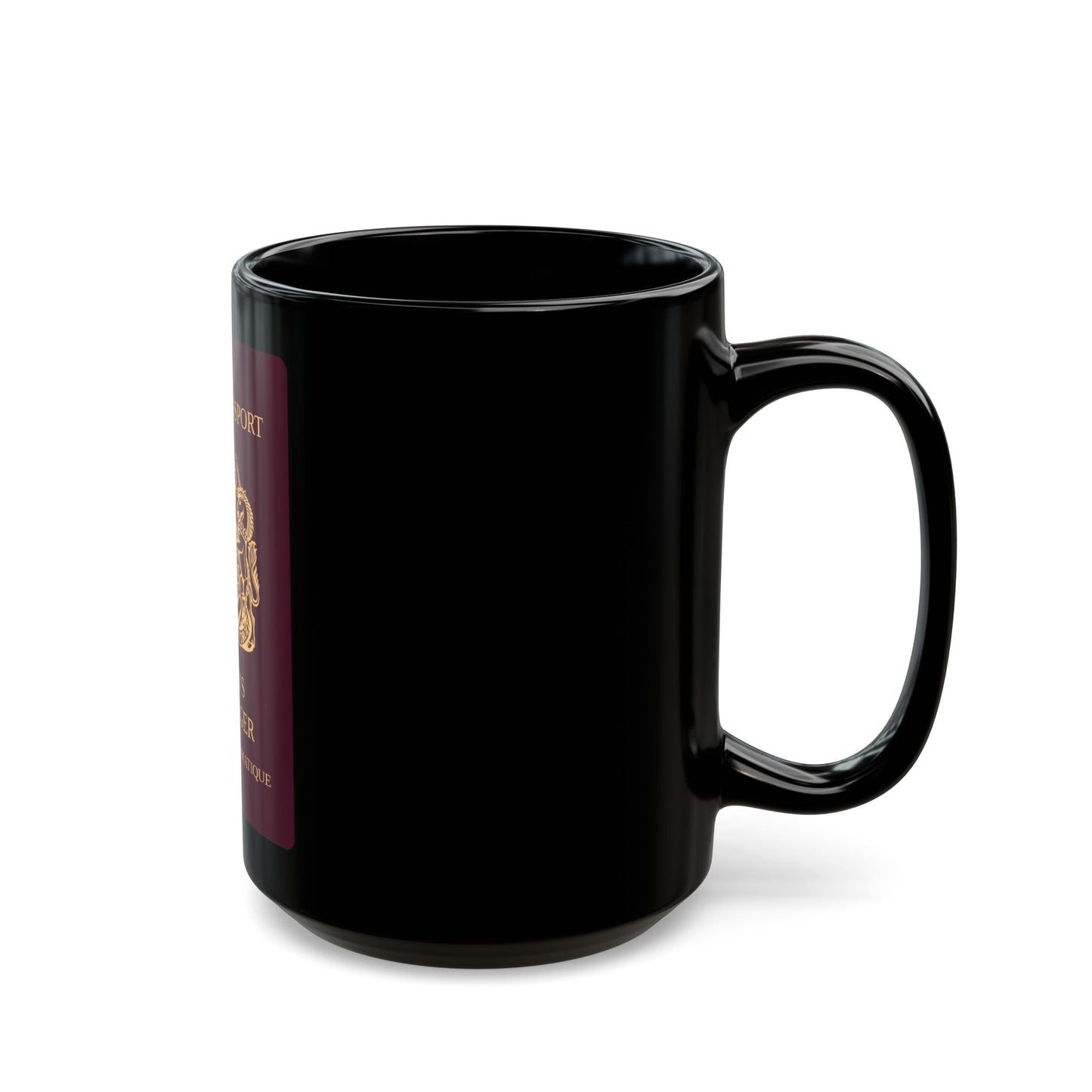 Queen's Messenger Passport - Black Coffee Mug