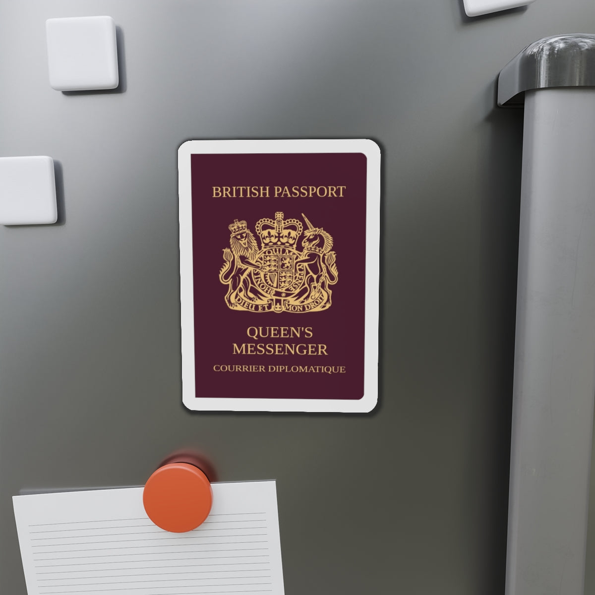 Queen's Messenger Passport - Die-Cut Magnet-The Sticker Space