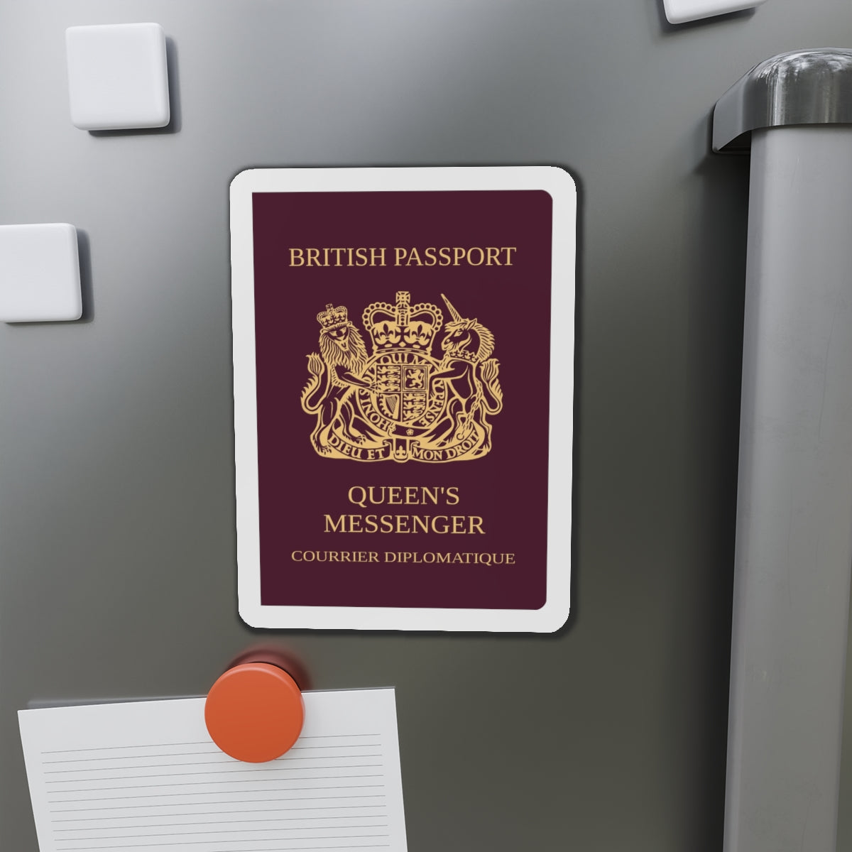 Queen's Messenger Passport - Die-Cut Magnet-The Sticker Space