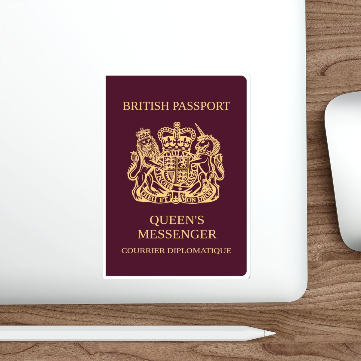 Queen's Messenger Passport STICKER Vinyl Die-Cut Decal-The Sticker Space