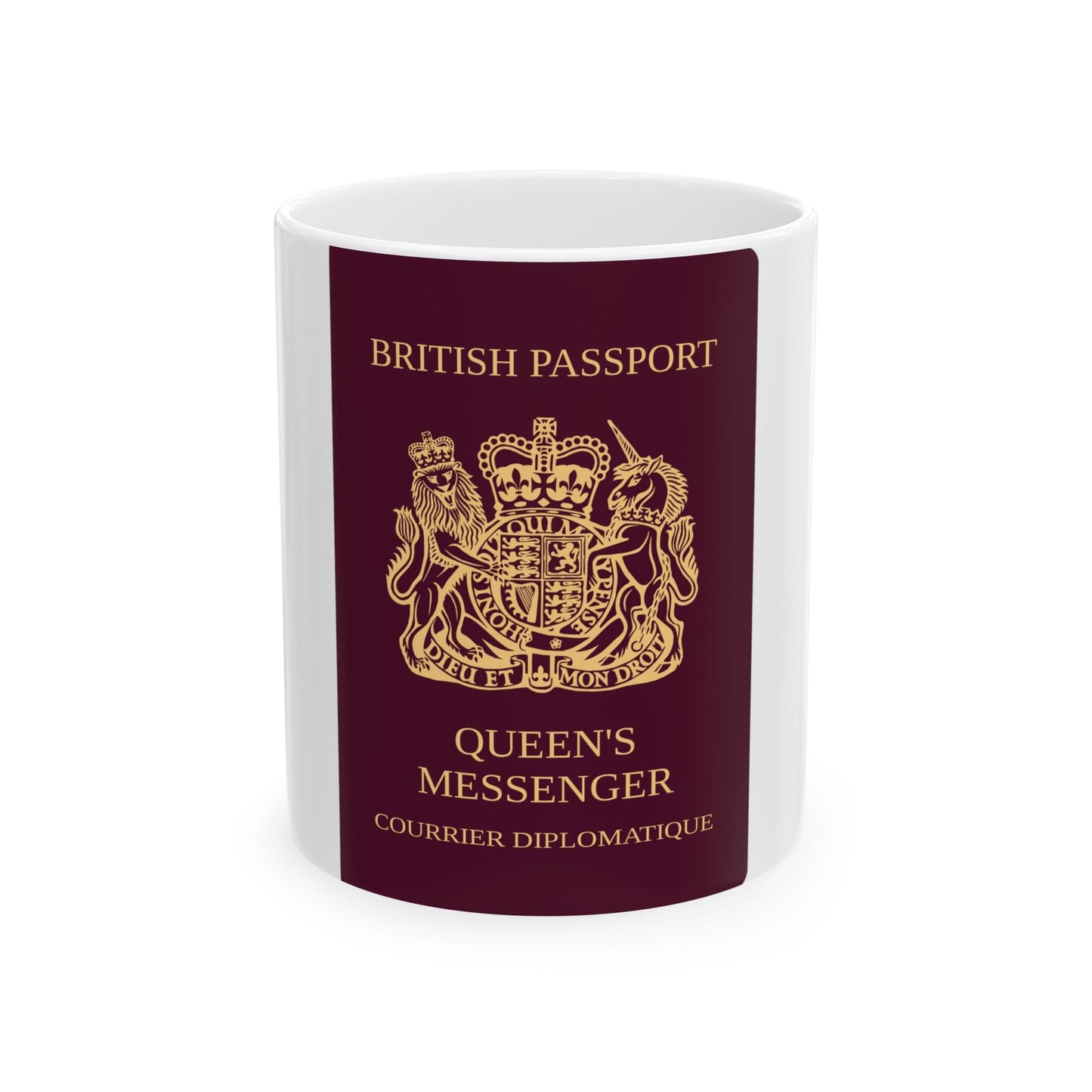 Queen's Messenger Passport - White Coffee Mug