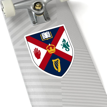 Queens University Belfast arms (United Kingdom) (Coat of Arms) STICKER Vinyl Kiss-Cut Decal - The Sticker Space