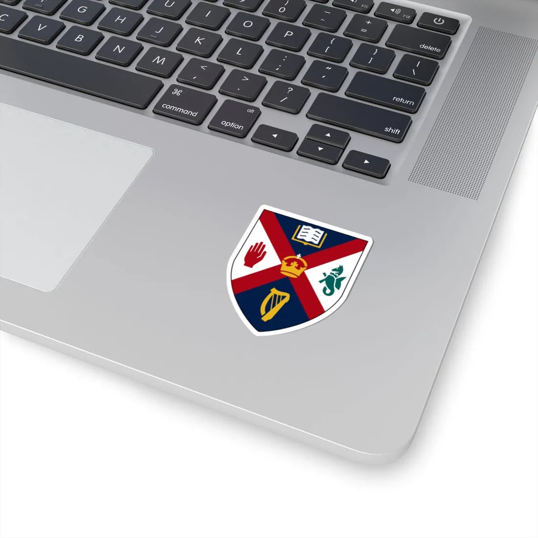 Queens University Belfast arms (United Kingdom) (Coat of Arms) STICKER Vinyl Kiss-Cut Decal - The Sticker Space