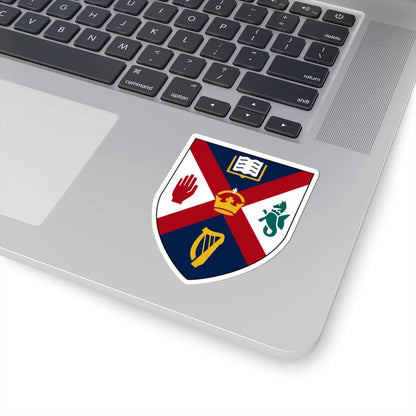 Queens University Belfast arms (United Kingdom) (Coat of Arms) STICKER Vinyl Kiss-Cut Decal - The Sticker Space