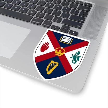 Queens University Belfast arms (United Kingdom) (Coat of Arms) STICKER Vinyl Kiss-Cut Decal - The Sticker Space