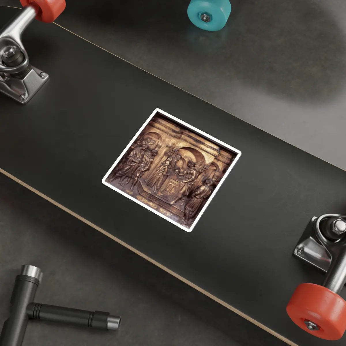 SKU:16864510606957850305 Sticker types:White Shape:Die-Cut Sizes:4" × 4"