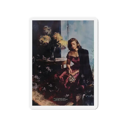 Question and Answer, Esquire, February 1949 (Magazine Illustration) Refrigerator Magnet - The Sticker Space