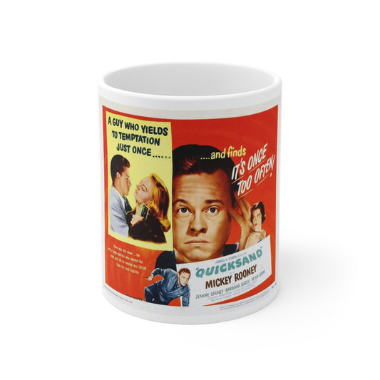 Quicksand 1950 Movie Poster - White Coffee Cup 11oz-11oz-The Sticker Space