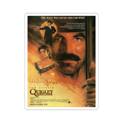 Quigley Down Under 1990 Movie Poster STICKER Vinyl Die-Cut Decal 4 Inch - The Sticker Space