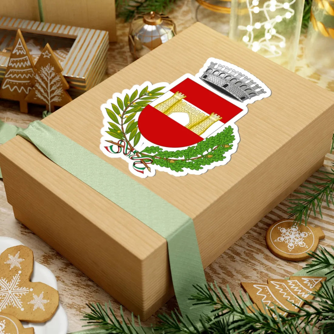 Quilliano-Stemma (Italy) (Coat of Arms) STICKER Vinyl Kiss-Cut Decal - The Sticker Space