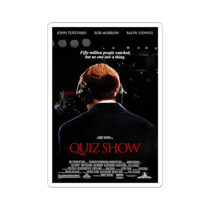 Quiz Show 1994 Movie Poster - STICKER Vinyl Kiss-Cut Decal 3 Inch White - The Sticker Space