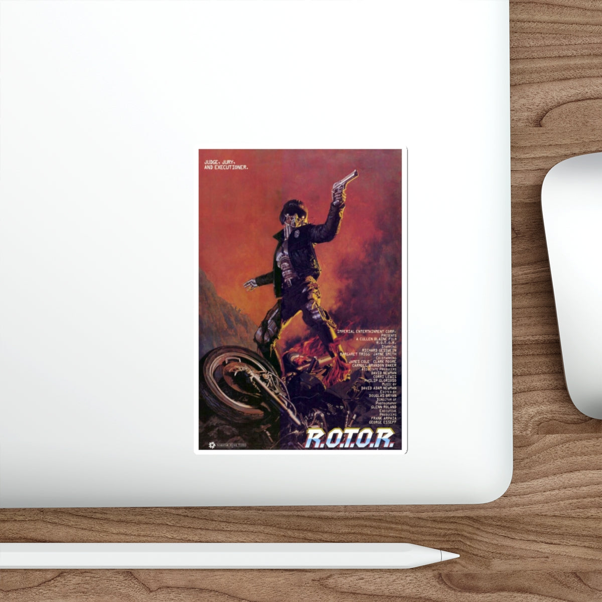 R.O.T.O.R. 1987 Movie Poster STICKER Vinyl Die-Cut Decal-The Sticker Space