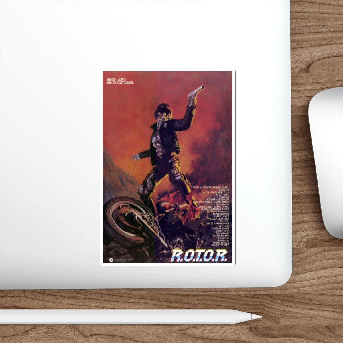 R.O.T.O.R. 1987 Movie Poster STICKER Vinyl Die-Cut Decal-The Sticker Space