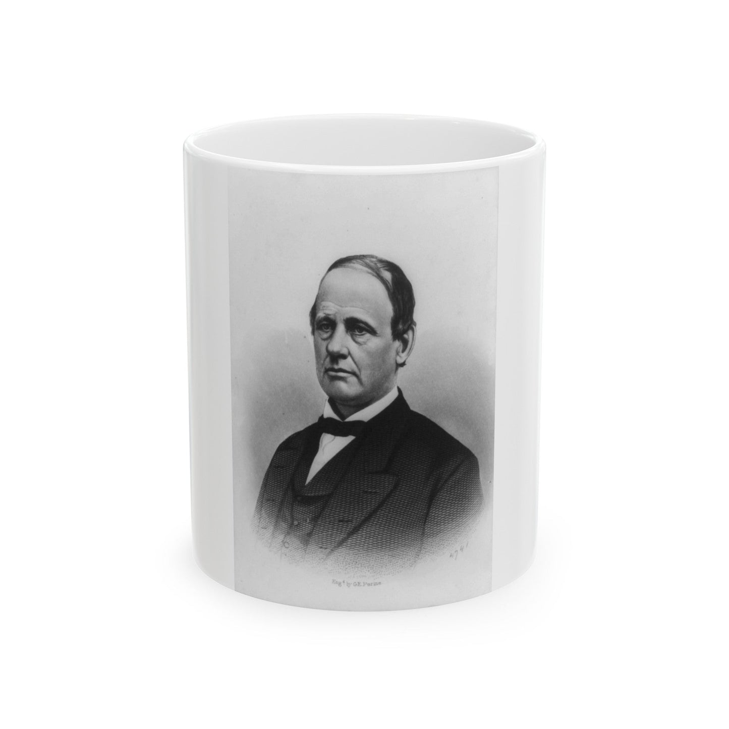 R.P. Buckland, Head-And-Shoulders Portrait, Facing Left (U.S. Civil War) White Coffee Mug-11oz-The Sticker Space