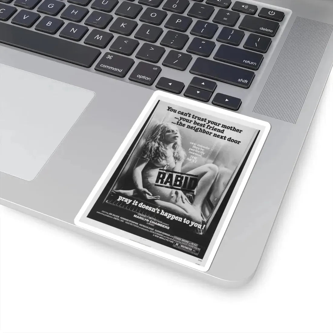 RABID 1977 Movie Poster - STICKER Vinyl Kiss-Cut Decal - The Sticker Space