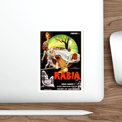 RABID (2) 1977 Movie Poster STICKER Vinyl Die-Cut Decal-The Sticker Space