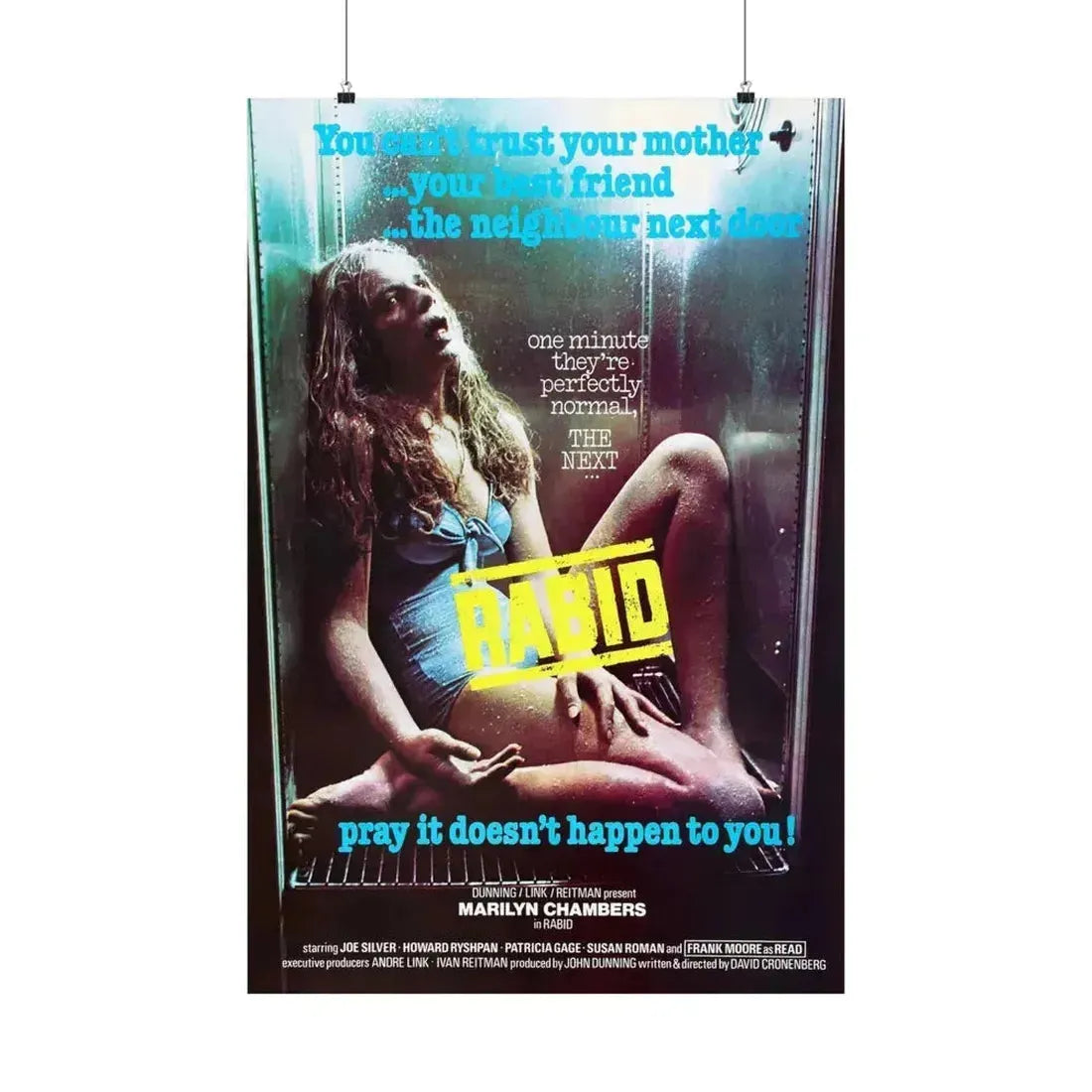 RABID (3) 1977 - Paper Movie Poster 24″ x 36″ Matte - The Sticker Space