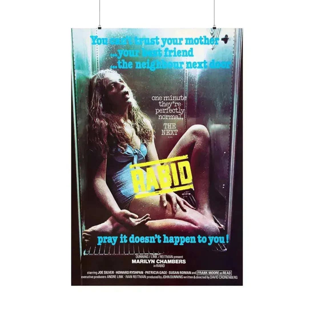 RABID (3) 1977 - Paper Movie Poster 36" x 54" Matte - The Sticker Space
