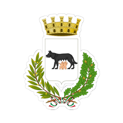 Racale-Stemma (Italy) (Coat of Arms) STICKER Vinyl Kiss-Cut Decal 6 Inch White - The Sticker Space