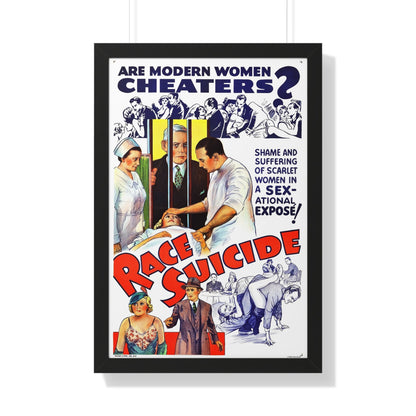 RACE SUICIDE (VICTIMS OF PASSION) 1938 - Framed Movie Poster-20" x 30"-The Sticker Space