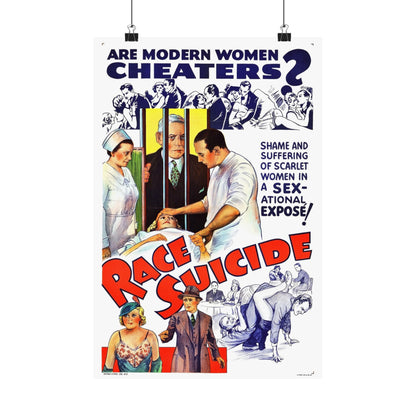 RACE SUICIDE (VICTIMS OF PASSION) 1938 - Paper Movie Poster-12″ x 18″-The Sticker Space