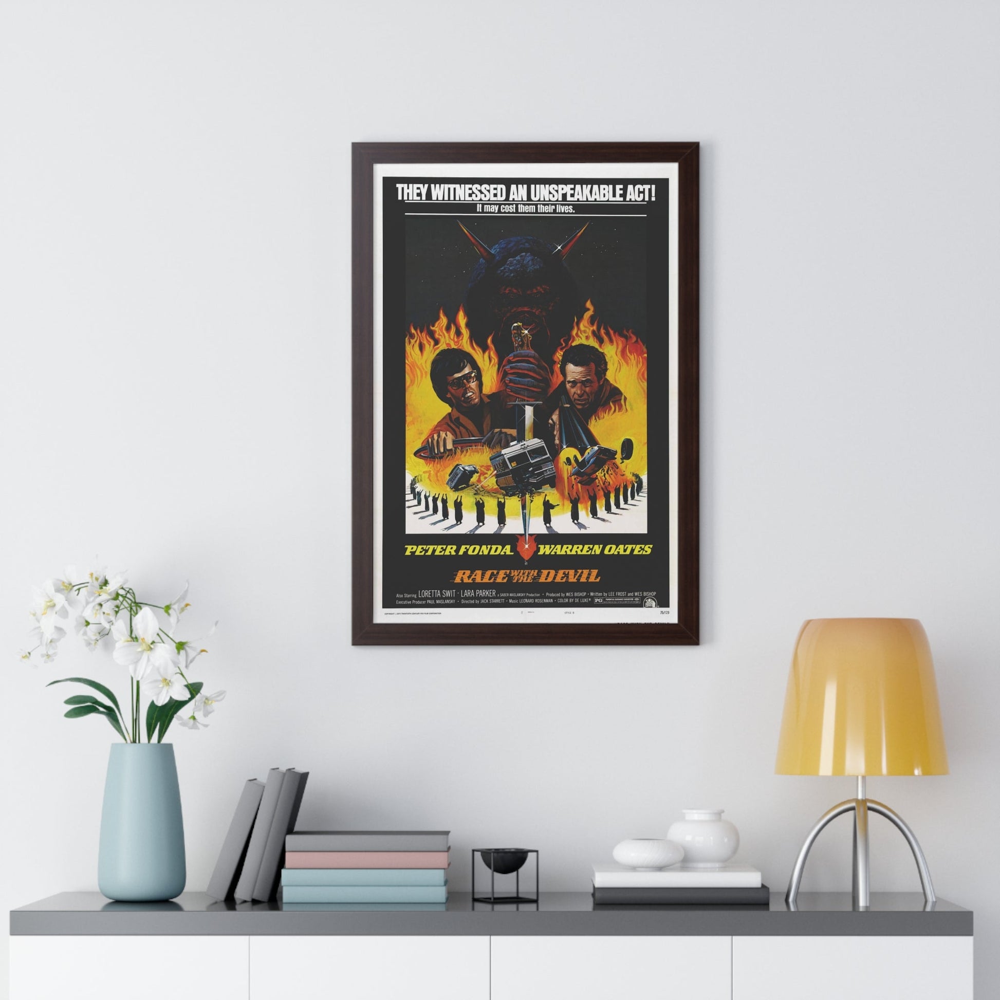 RACE WITH THE DEVIL 1975 - Framed Movie Poster-The Sticker Space