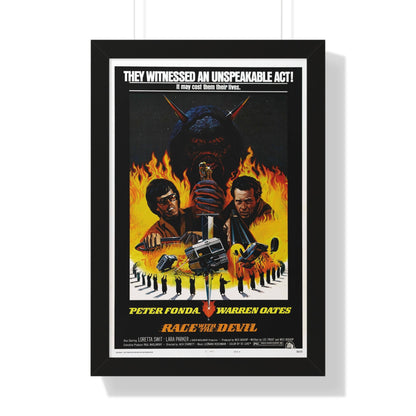 RACE WITH THE DEVIL 1975 - Framed Movie Poster-16″ x 24″-The Sticker Space