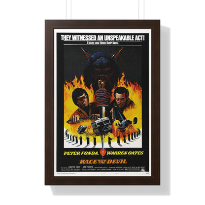 RACE WITH THE DEVIL 1975 - Framed Movie Poster-16″ x 24″-The Sticker Space