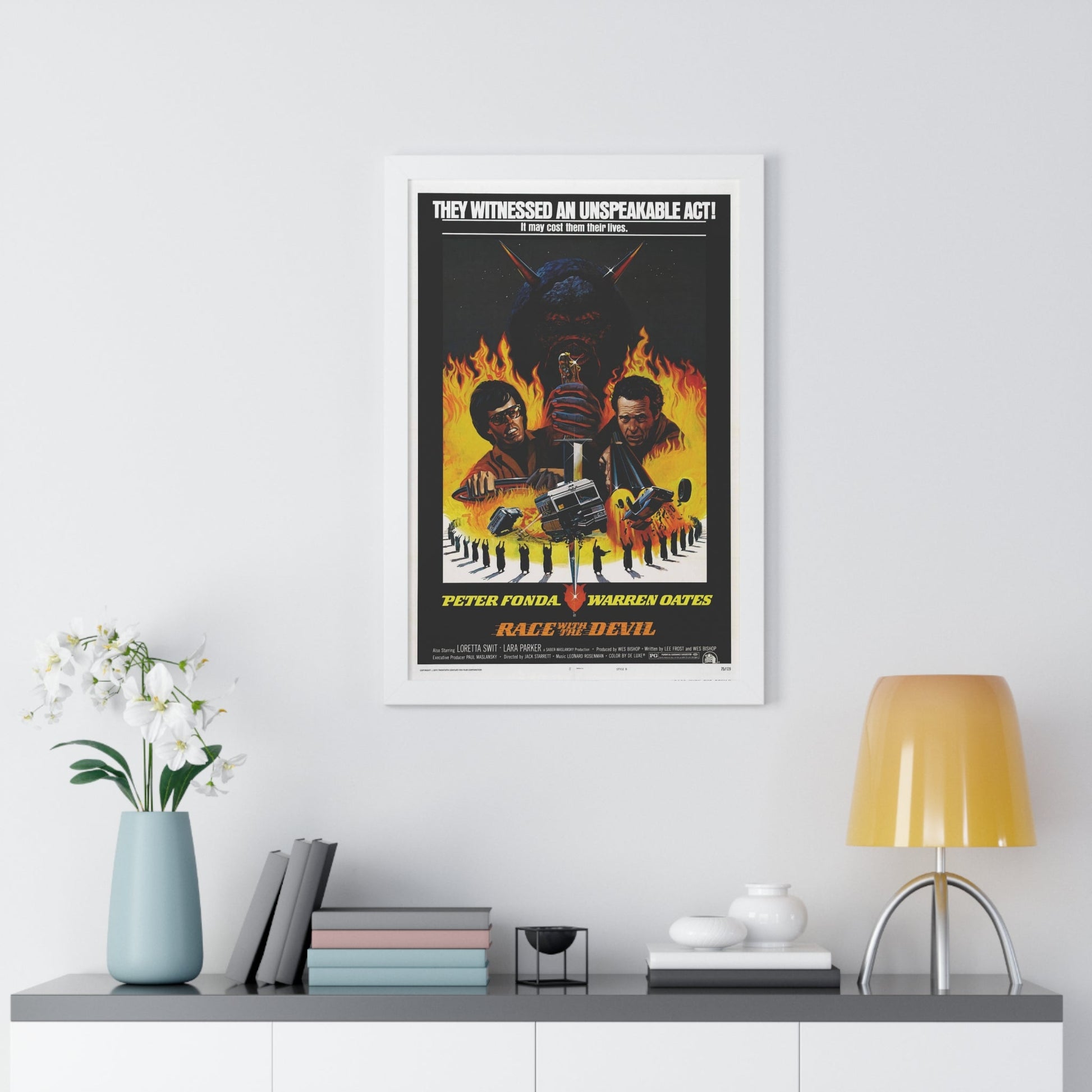 RACE WITH THE DEVIL 1975 - Framed Movie Poster-The Sticker Space