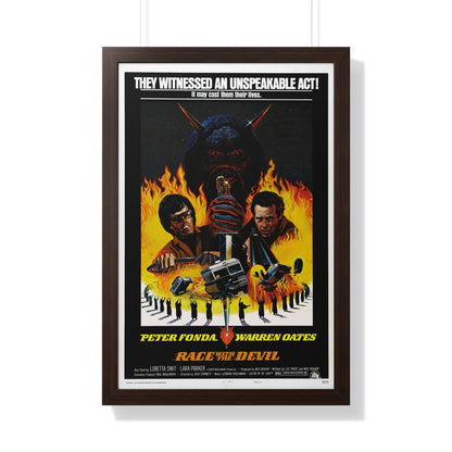 RACE WITH THE DEVIL 1975 - Framed Movie Poster-20" x 30"-The Sticker Space