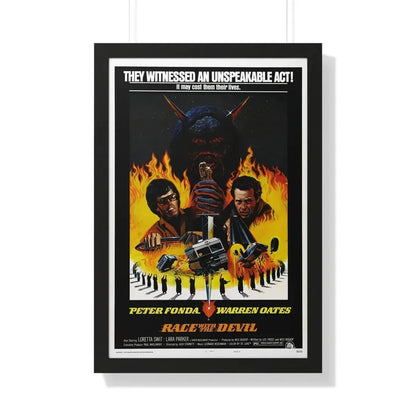 RACE WITH THE DEVIL 1975 - Framed Movie Poster - The Sticker Space