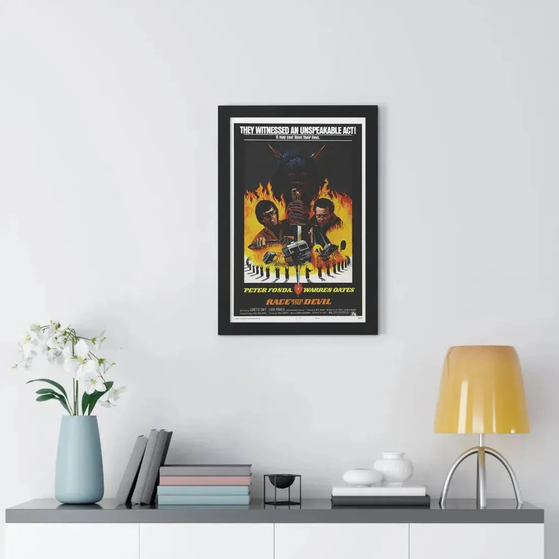 RACE WITH THE DEVIL 1975 - Framed Movie Poster - The Sticker Space
